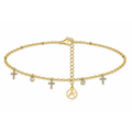 Bracelet Croix Multiple à Breloques