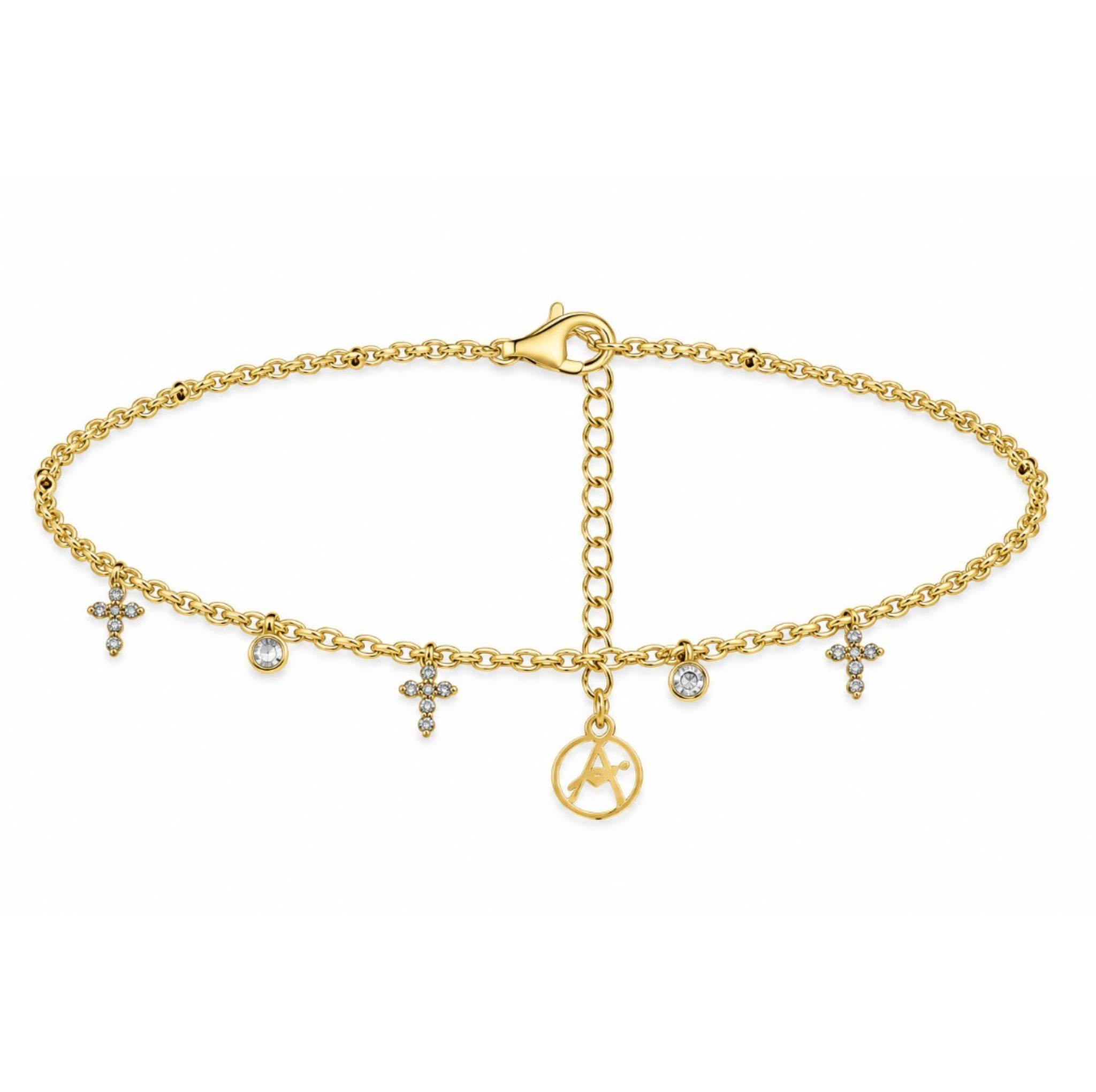 Bracelet Croix Multiple à Breloques