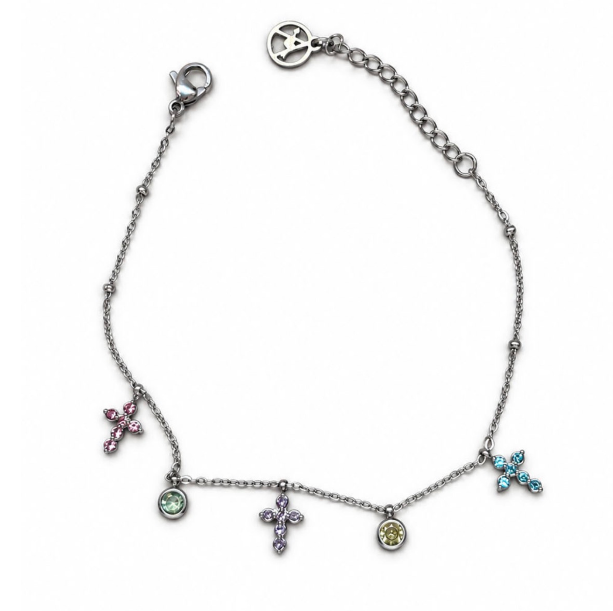 Bracelet Croix Multiple à Breloques