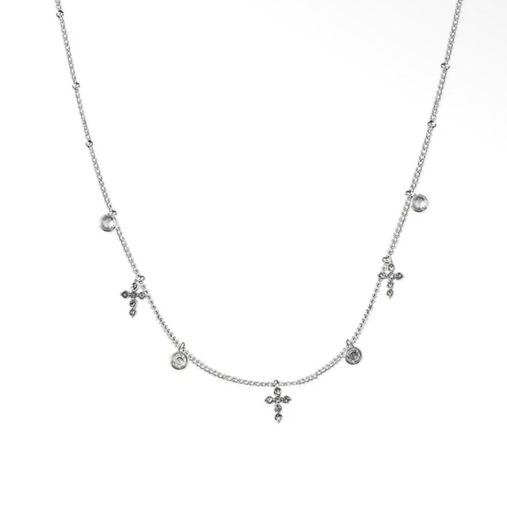 Collier Croix Multiples - Acier
