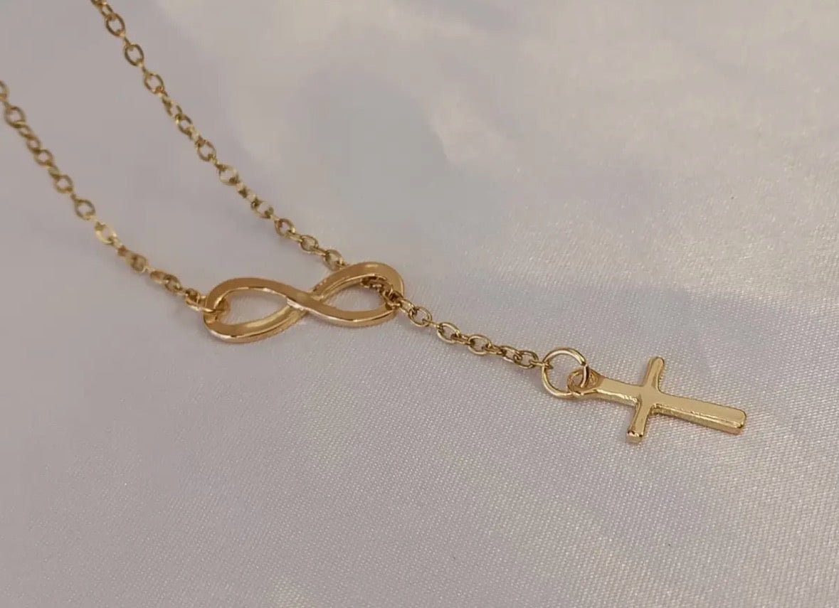 Collier "Amour Infini" | Croix & Éternité