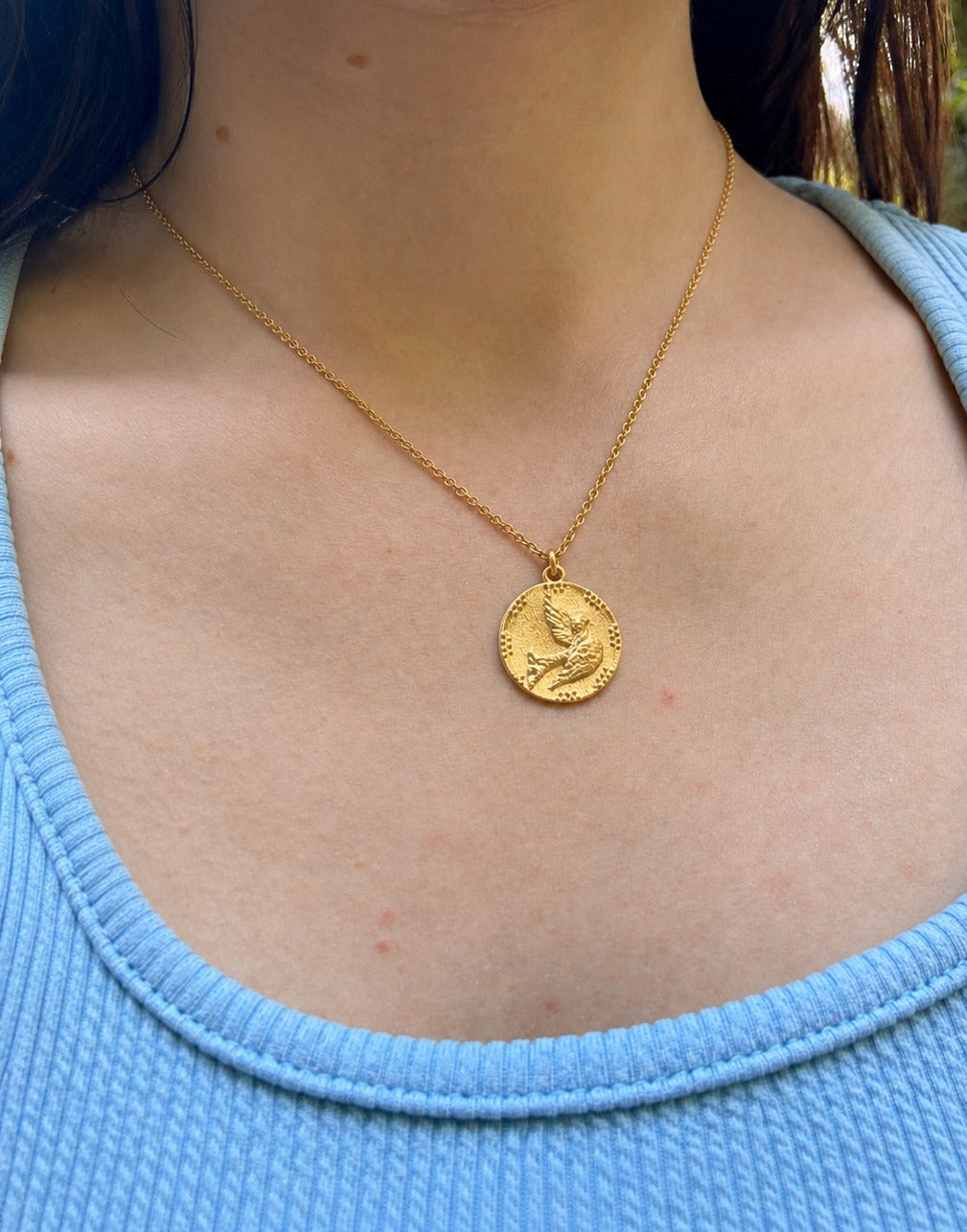 Collier Colombe - Or 24 carats