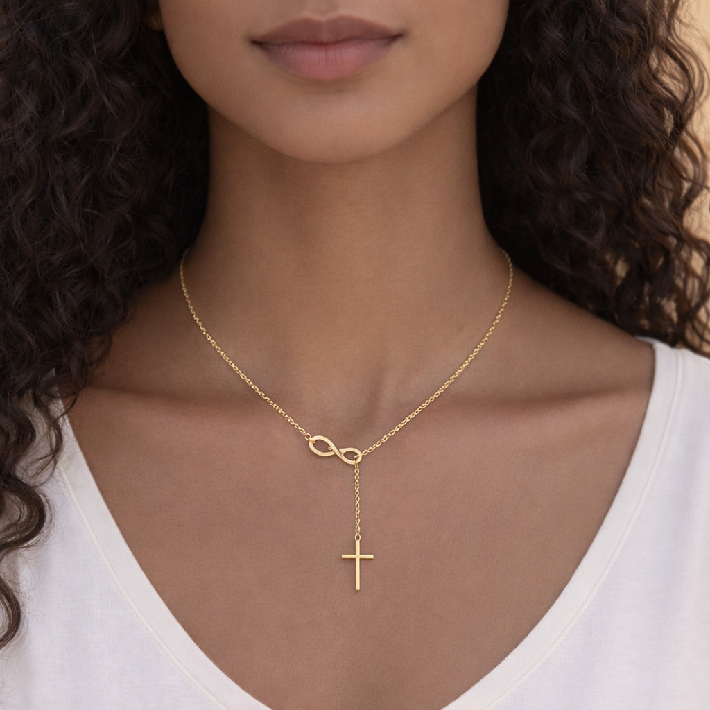 Collier "Amour Infini" | Croix & Éternité