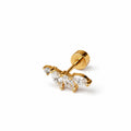 Boucles d’oreilles Rameau d’Olivier – Acier