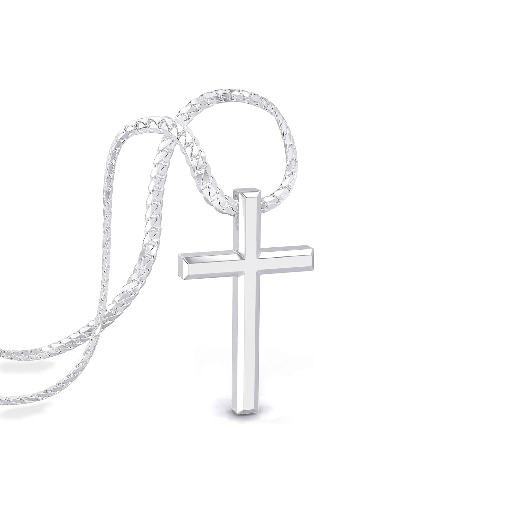 Collier croix Homme - Acier inoxydable