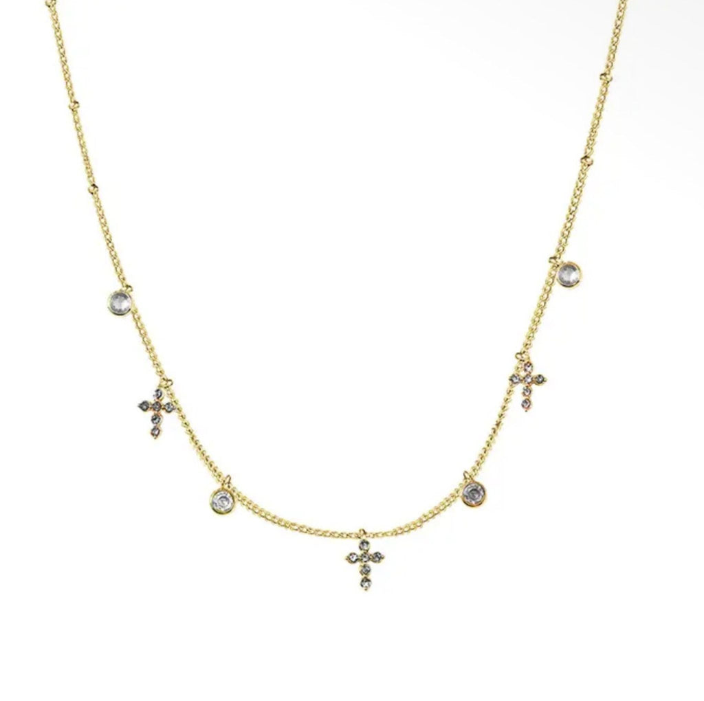 Collier Croix Multiples - Acier