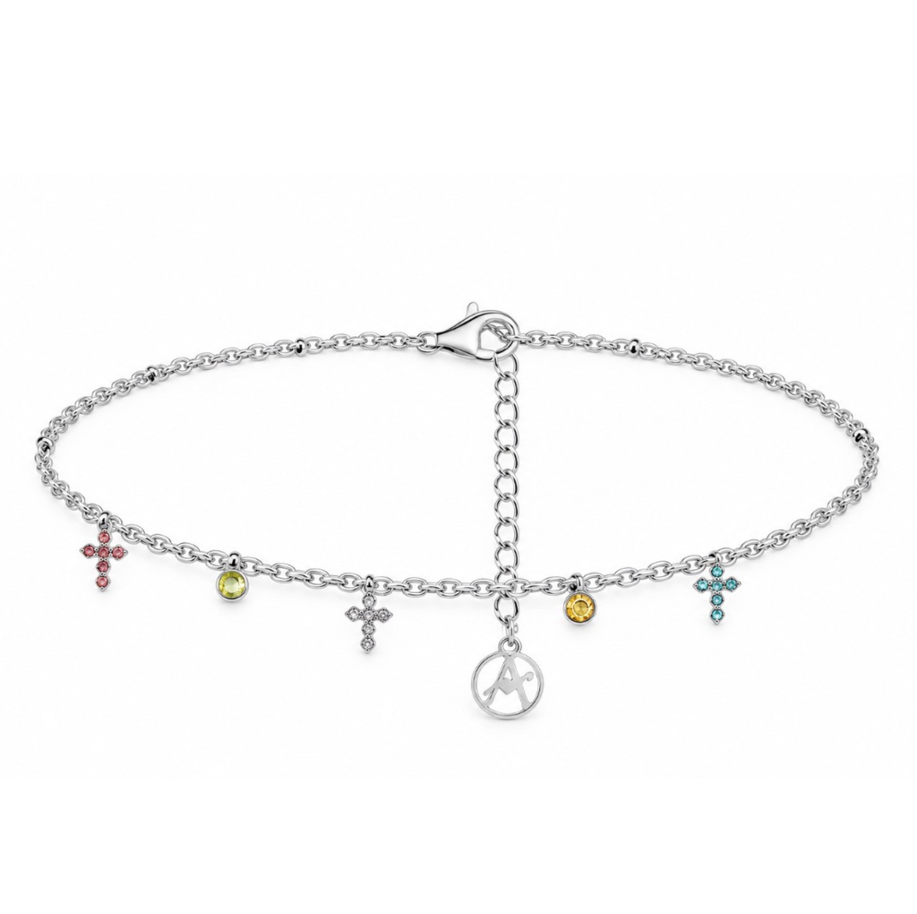 Bracelet Croix Multiple à Breloques