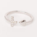 Bague Nathalie Argent 925 – Croix & Cœur - Bijoux Croix