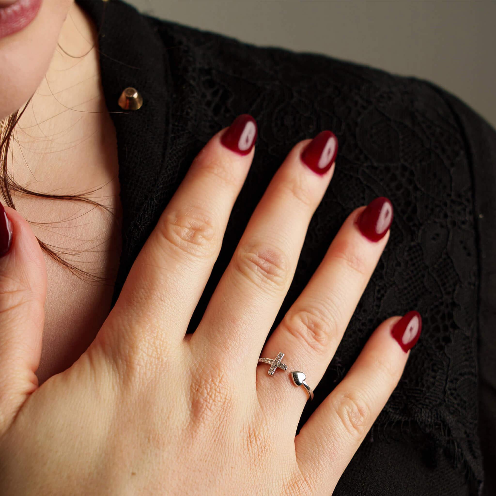 Bague Nathalie Argent 925 portée
