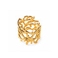 Anillo dorada à motif branche d’olivier