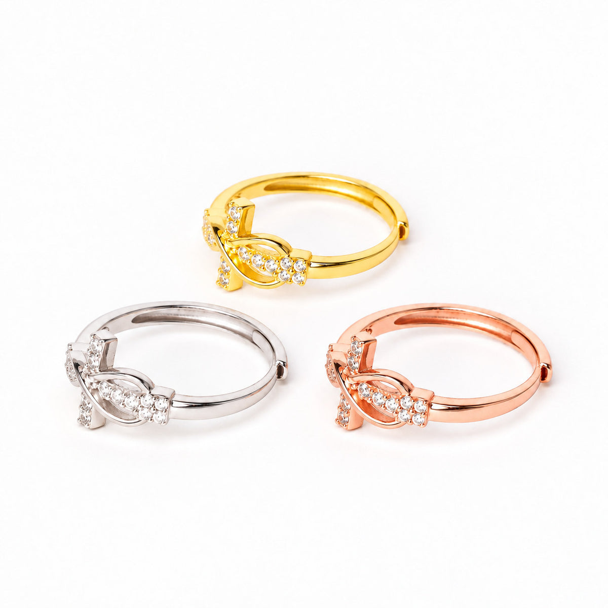 Bague Croix infini Salomé - Argent