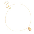 Collier Médaille Tourmaline - Acier inoxydable