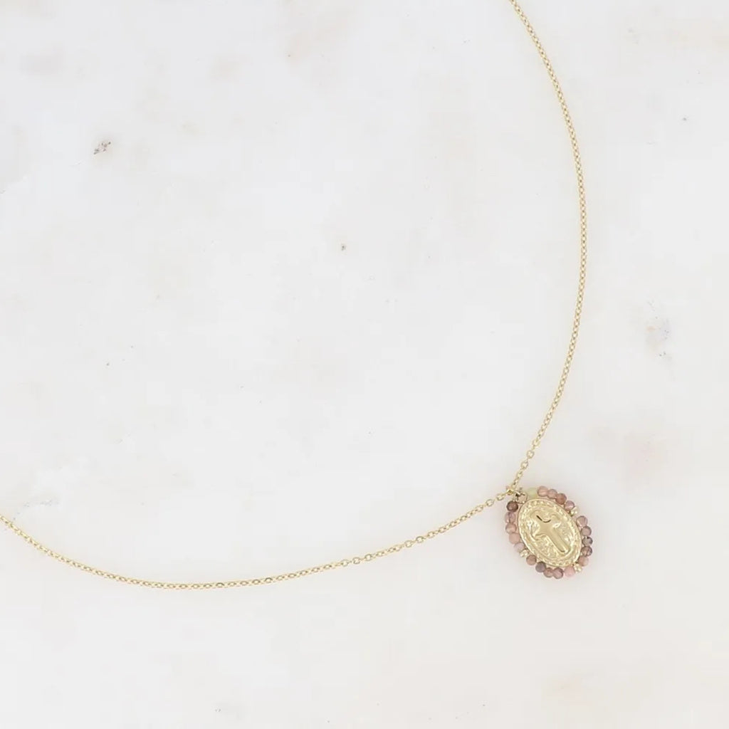 Collier Médaille Tourmaline zoom