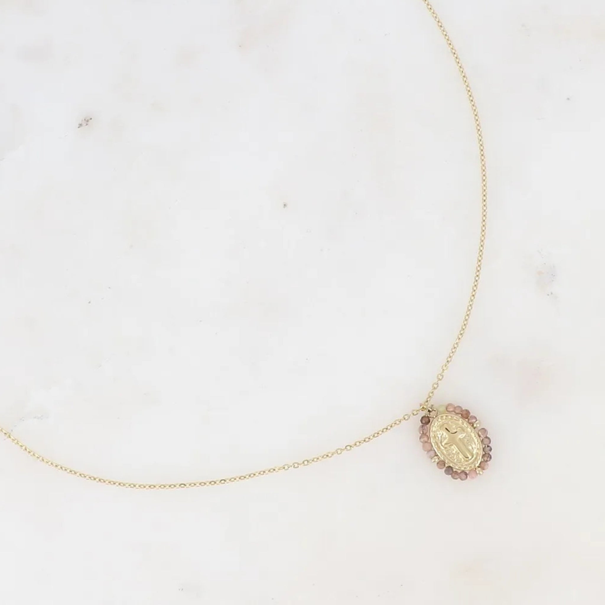 Collier Médaille Tourmaline zoom