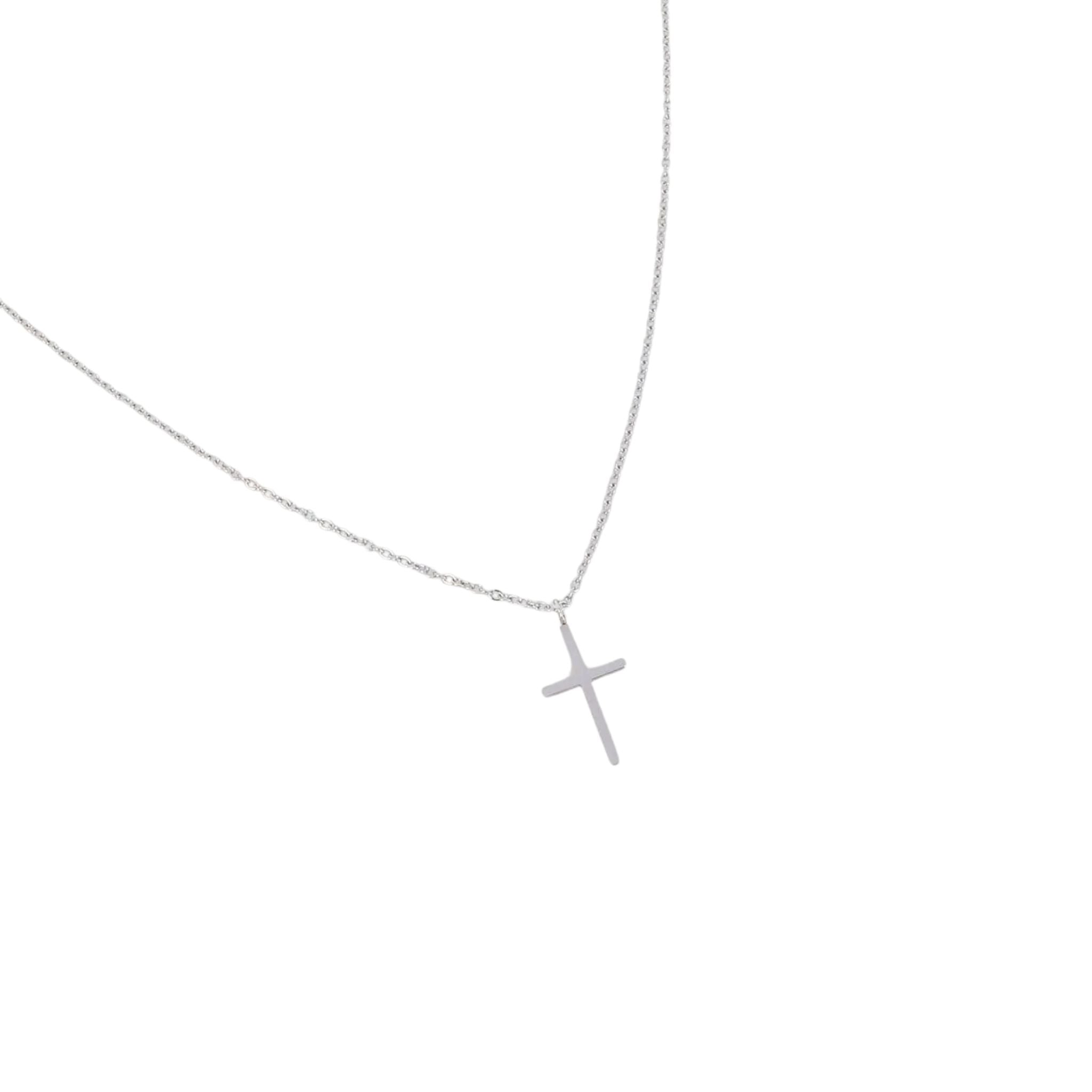 Collier croix Adonaï -  Acier inoxydable