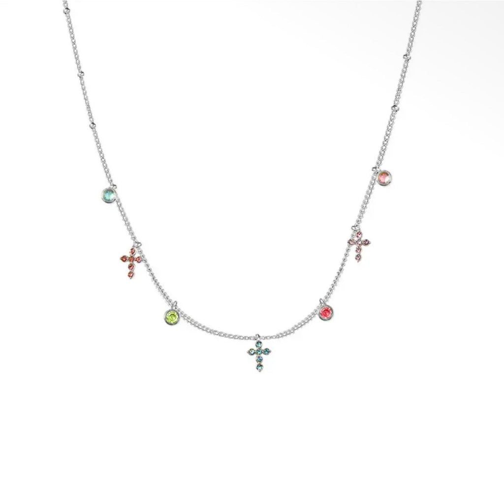 Collier Croix Multiples - Acier