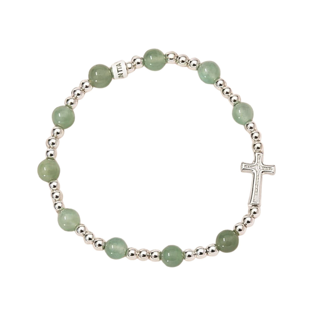 Bracelet Croix Aventurine Véritable