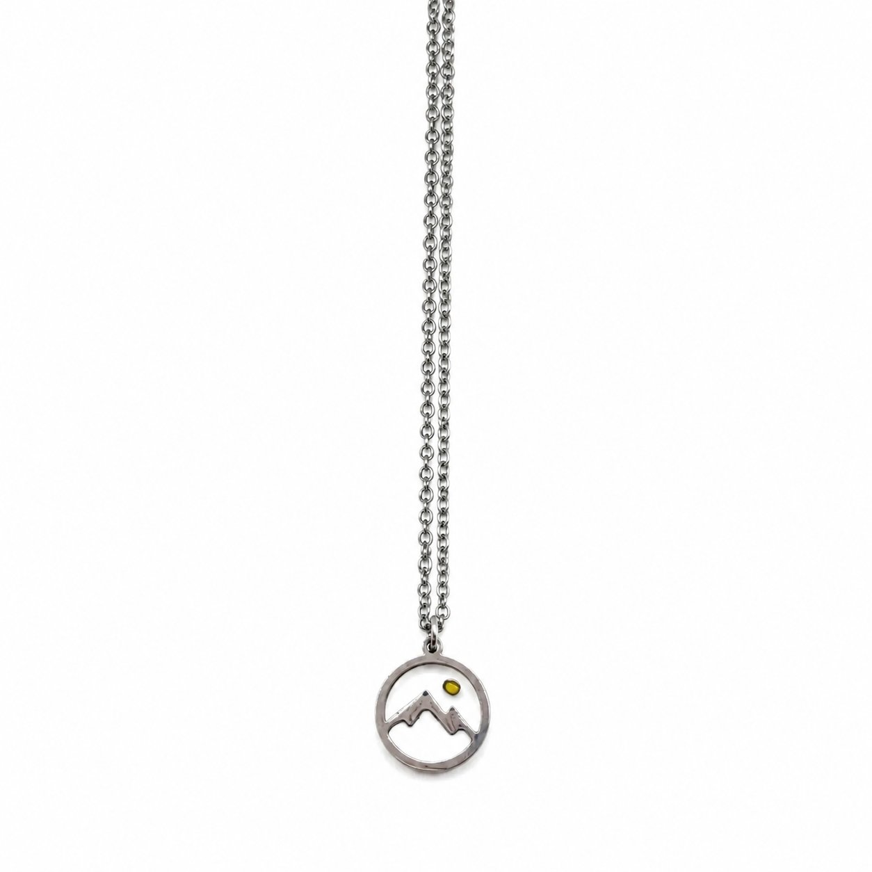 Collana con semi di senape - Acciaio inossidabile