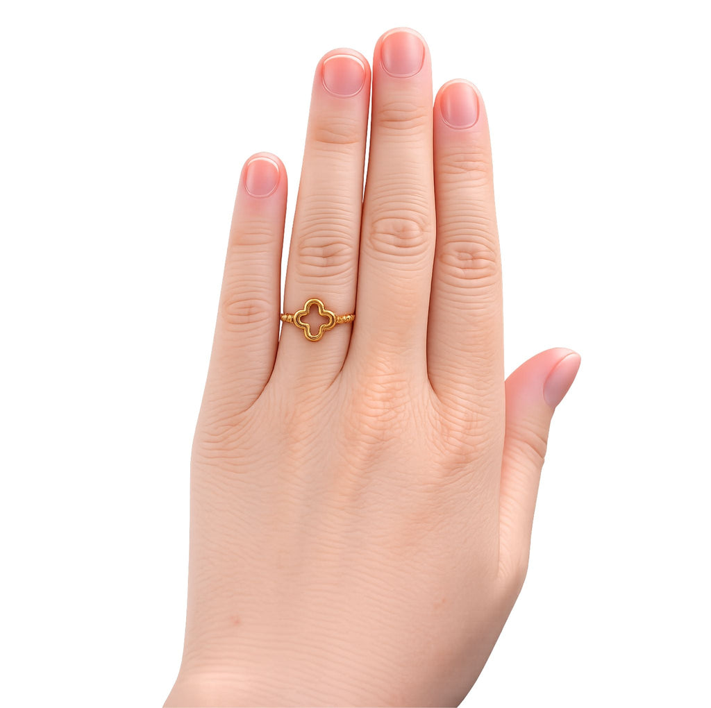 Bague Béthanie – Croix Grecque Dorée - Bijoux Croix