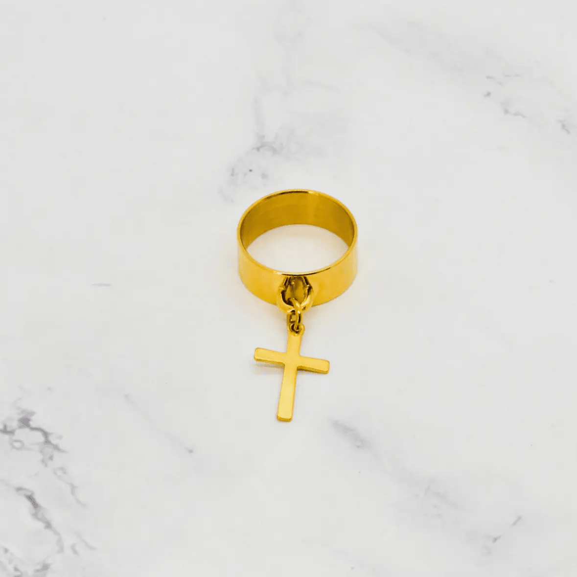 Bague Breloque Croix - Bijoux Croix