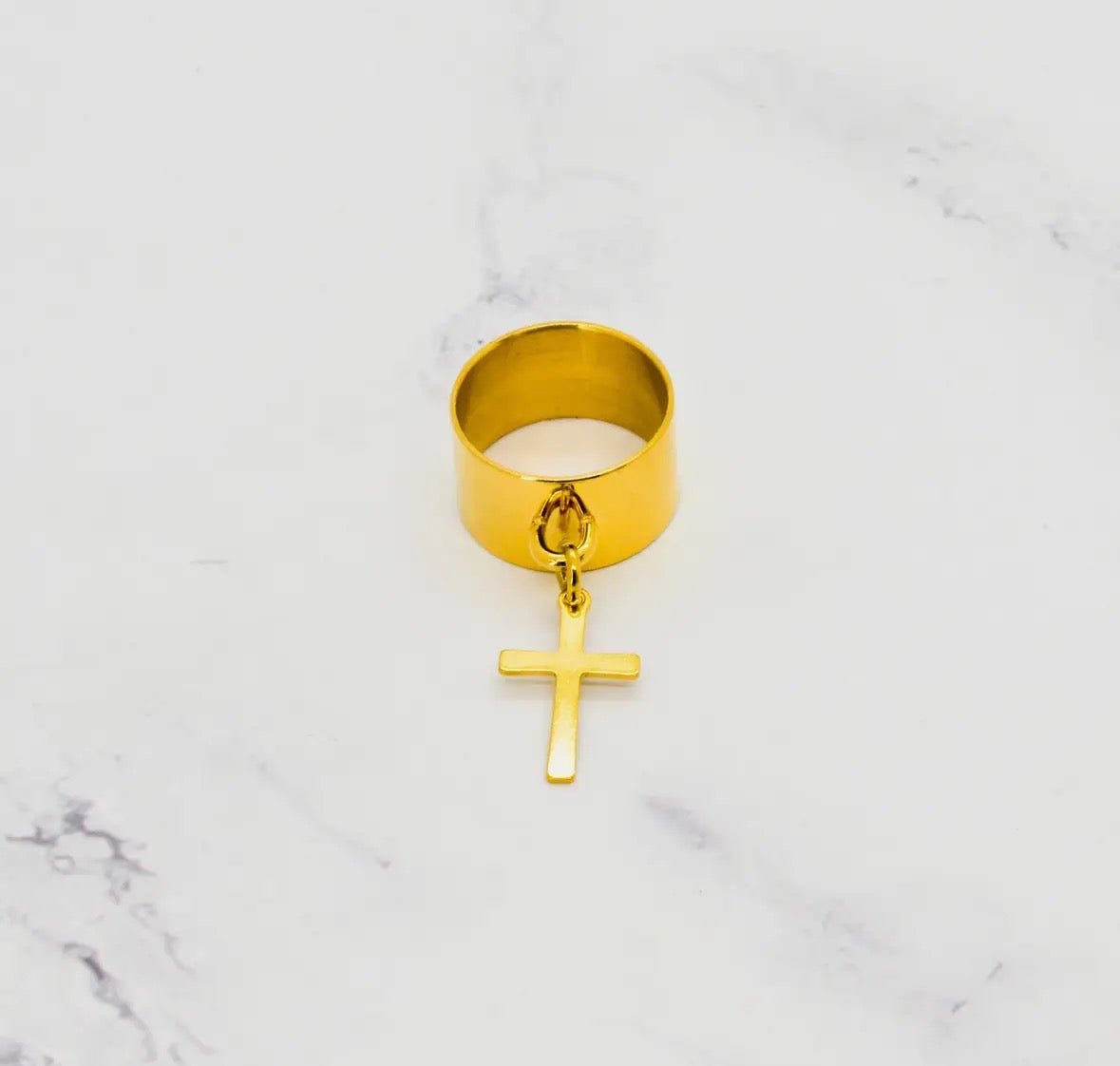 Bague Breloque Croix - Bijoux Croix