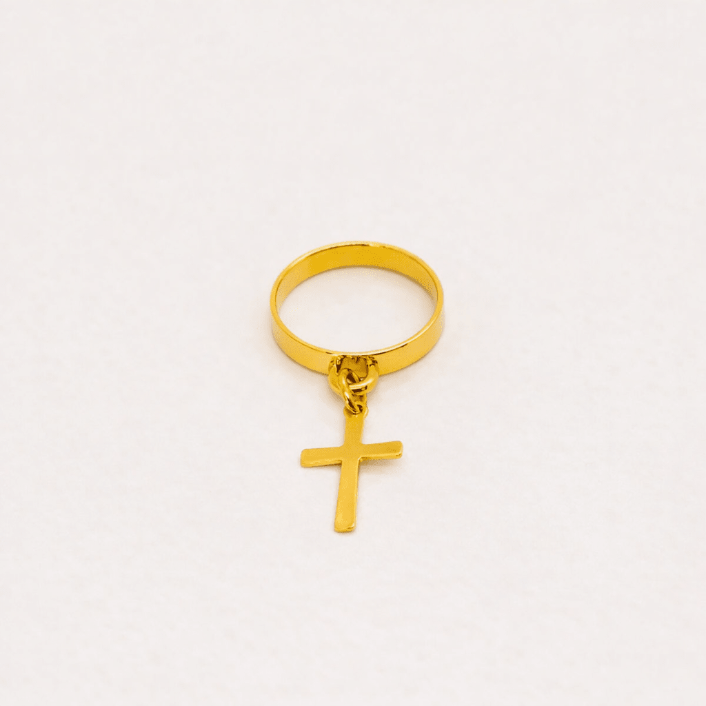 Bague Breloque Croix - Bijoux Croix