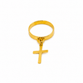 Bague Breloque Croix - Bijoux Croix 