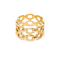 Bague Chaînette Plaqué Or - Bijoux Croix 