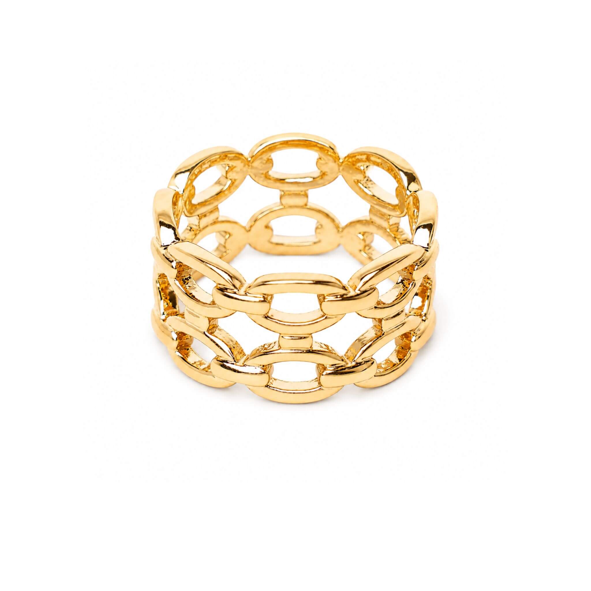 Bague Chaînette Plaqué Or
