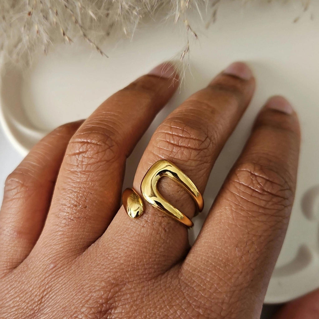 Bague chemin de foi - Acier inoxydable - Bijoux Croix