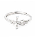 Bague Croix infini Salomé - Argent - Bijoux Croix 
