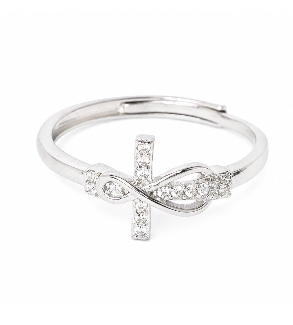 Bague Croix infini Salomé - Argent - Bijoux Croix 