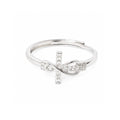 Bague Croix Infini Salomé en argent pour femme