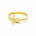 Bague Croix infini Salomé - Or - Bijoux Croix