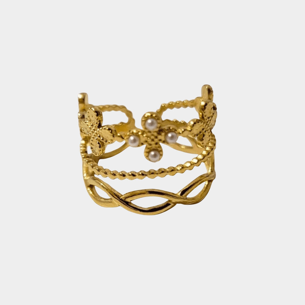 Bague croix Lise - Acier inoxydable - Bijoux Croix