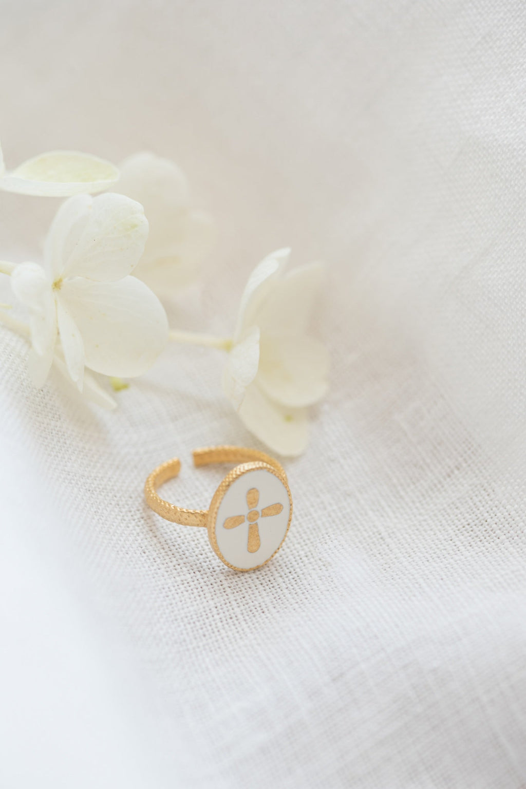 Anillo cruz Nacrée - Bijoux Cruz