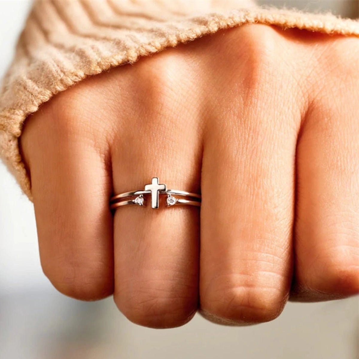 Bague Croix Ruth - Bijoux Croix