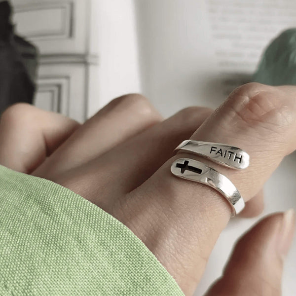 Bague Faith en Argent 925 - Finition Argent - Vue secondaire
