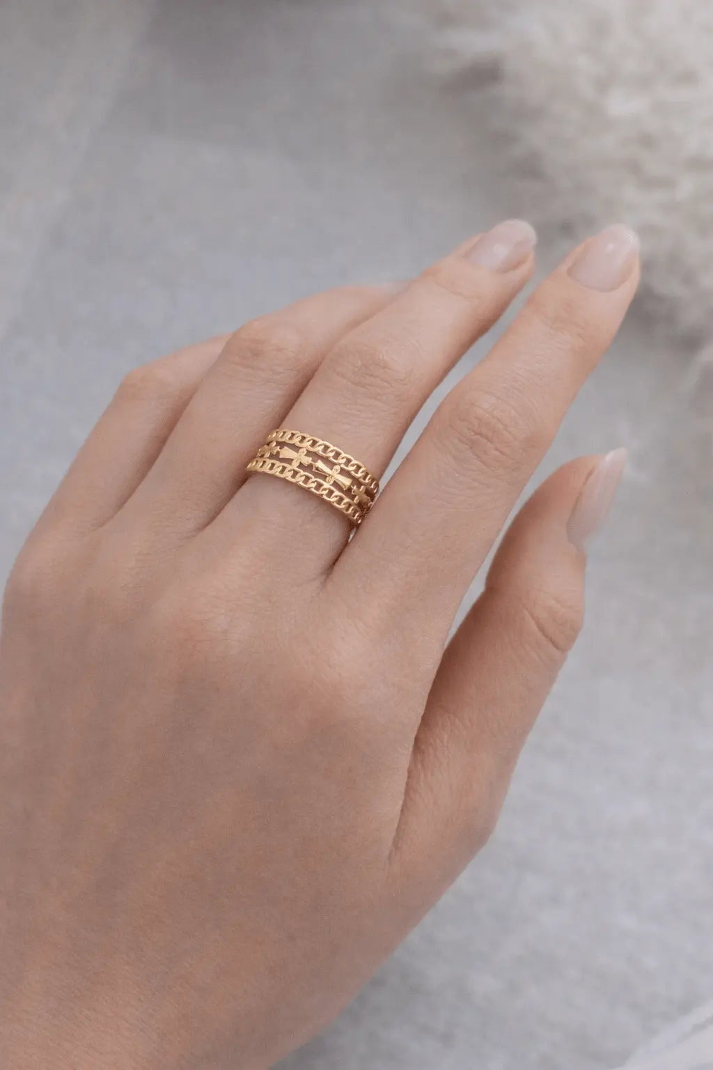 Bague Multiples Croix - Acier inoxydable - Bijoux Croix