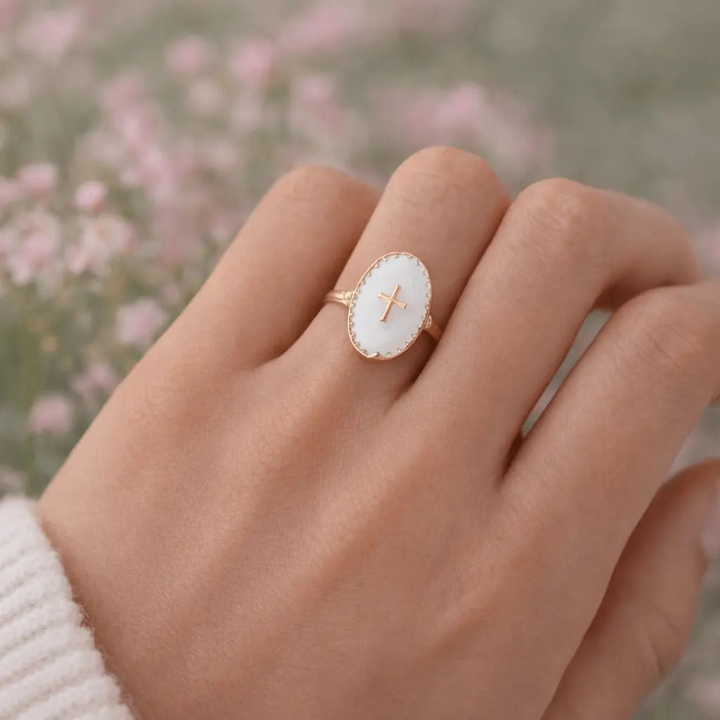 Bague Nouvelle Alliance - Acier inoxydable - Bijoux Croix