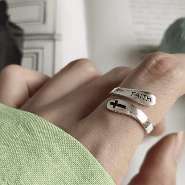 Bague Faith en Argent 925 - Finition Argent - Vue secondaire