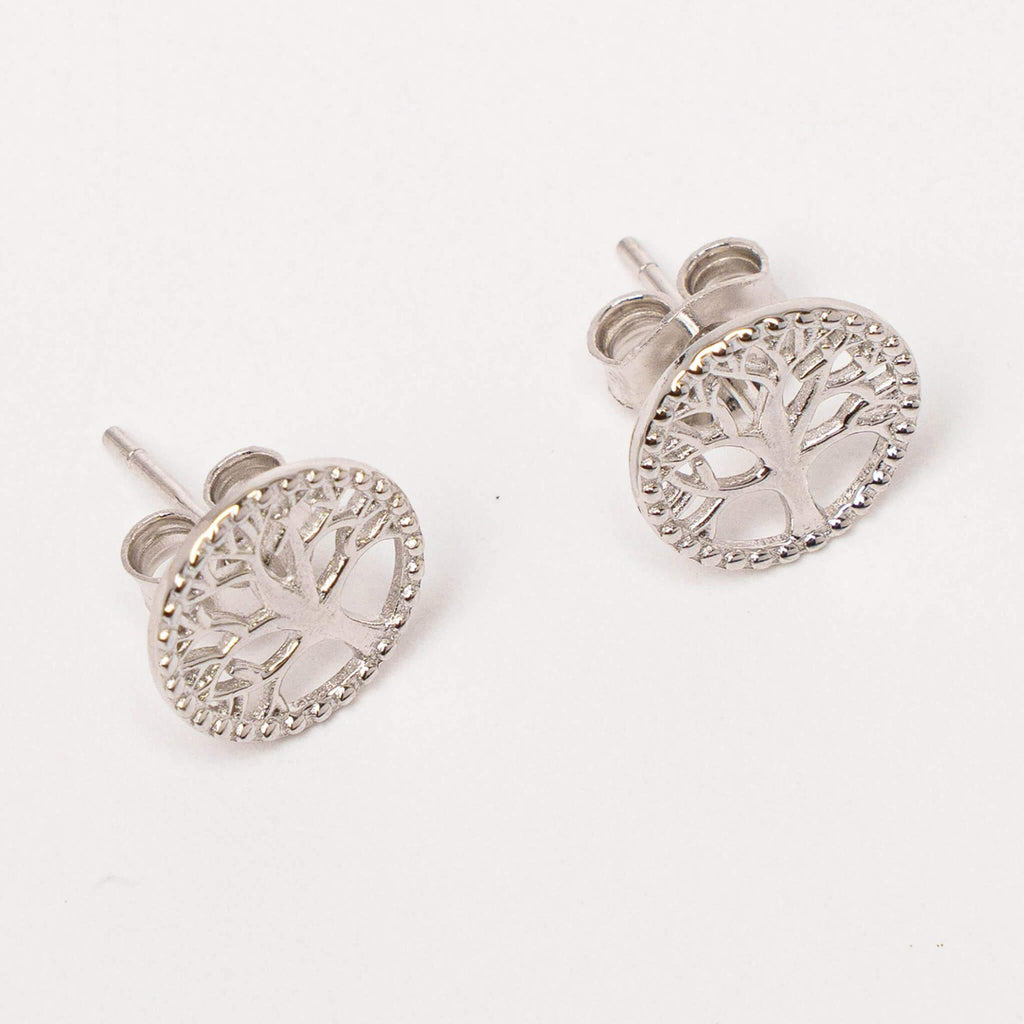 Boucles d’oreilles Arbre de Vie en Argent 925 & Moissanite - Bijoux Croix