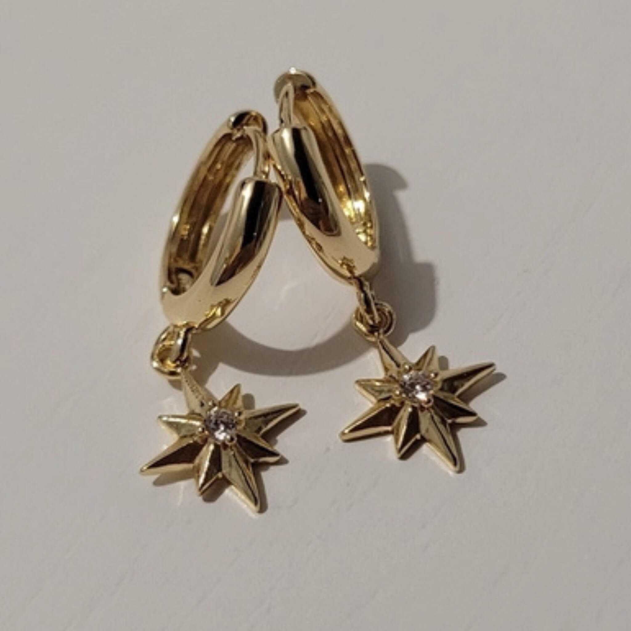 Boucles d’oreilles Noam acier inoxydable - Bijoux Croix