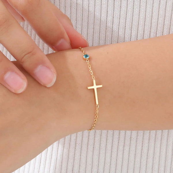 Bracelet Joël Acier inoxydable et Zircons - Vue secondaire