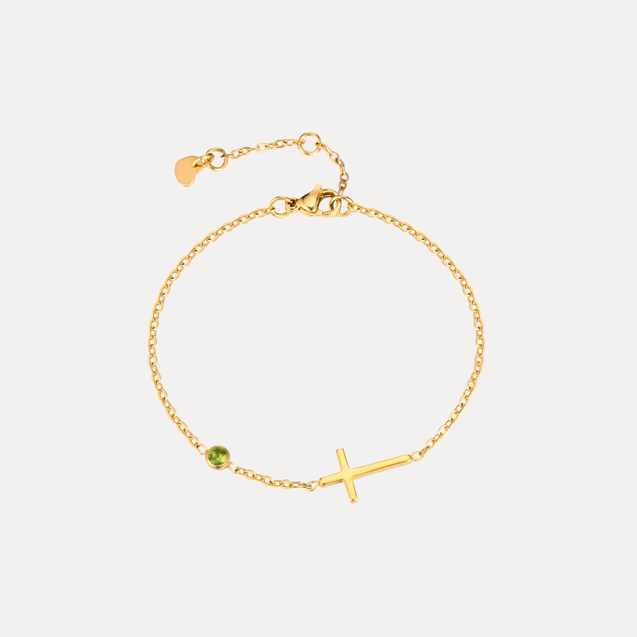 Bracelet Joël Acier inoxydable et Zircons - Bijoux Croix