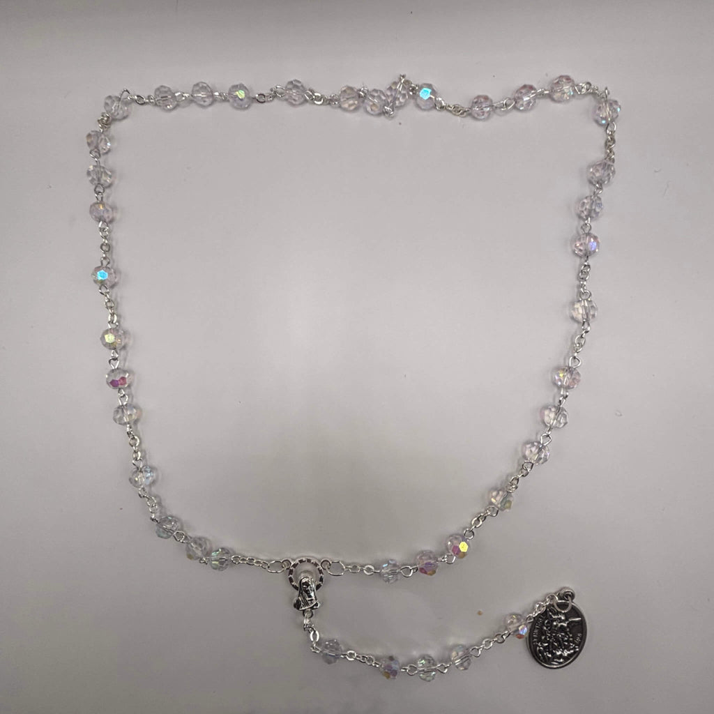 Chapelet de Saint Michel en cristal - Bijoux Croix