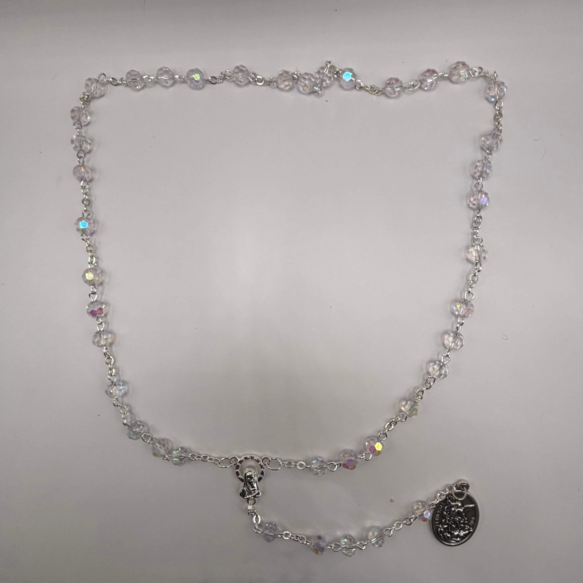 Chapelet de Saint Michel en cristal - Bijoux Croix