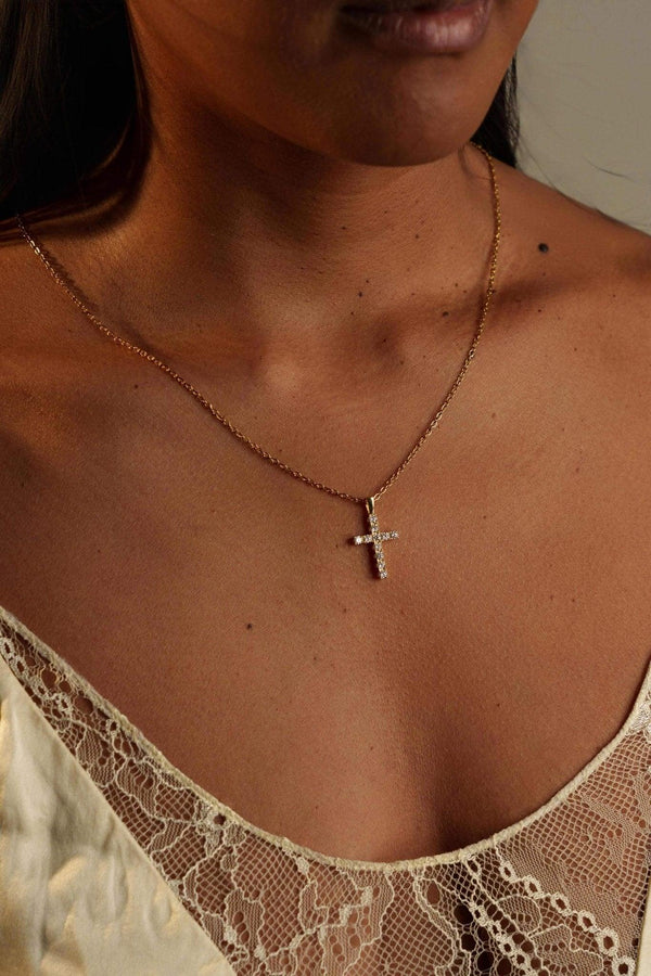 Pendentif Étoile de Bethléem – Croix en Argent 925 et Moissanite - Vue secondaire