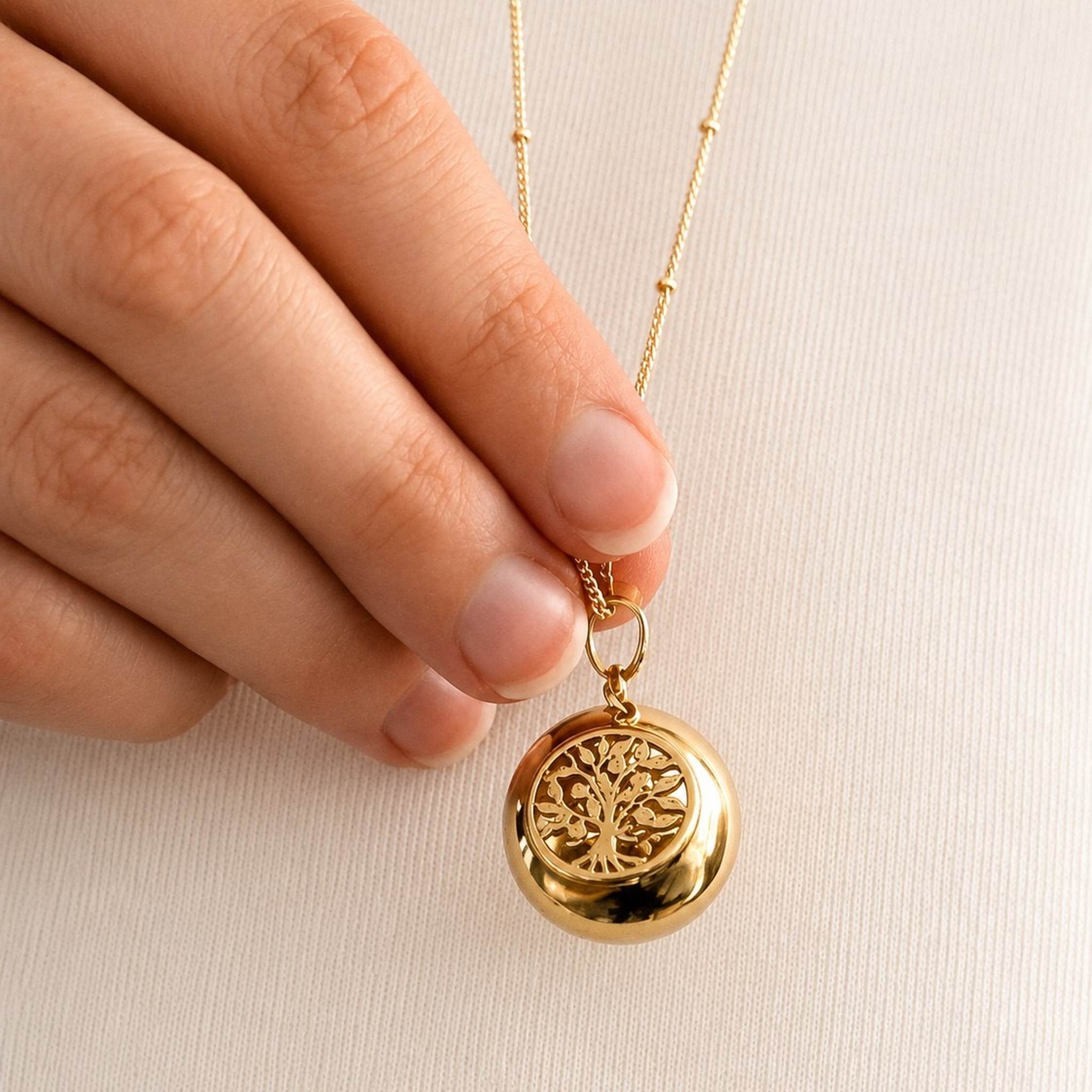 Bola de Grossesse Doré – Arbre de Vie - Bijoux Croix