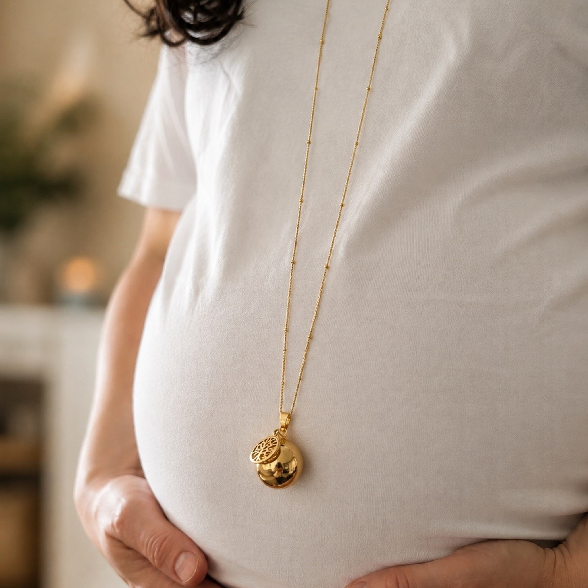 Bola de Grossesse Doré – Arbre de Vie - Bijoux Croix